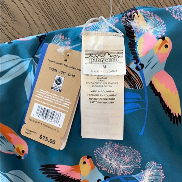 Patagonia Nanogrip Nireta Top Small Parrots Teal - Picture 5 of 7